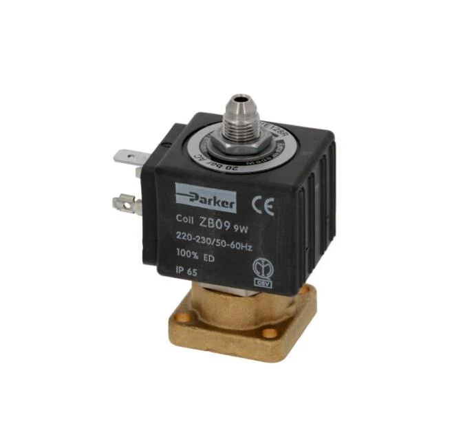 Válvula solenoide 3 vías 120V/220V para máquina espresso